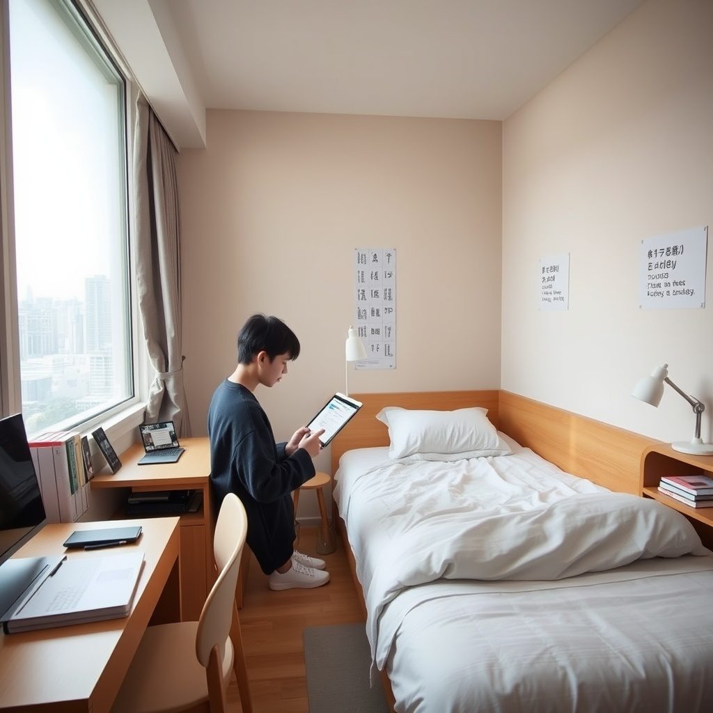 学生寮の外観